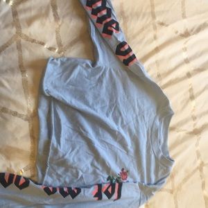 Long sleeve cropped shirt